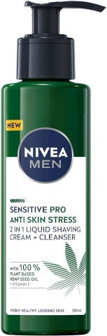 סנסטיב פרו | מרגיע במיוחד | קרם גילוח נוזלי | ניקוי יסודי לעור הפנים | מכיל 200 מ"ל