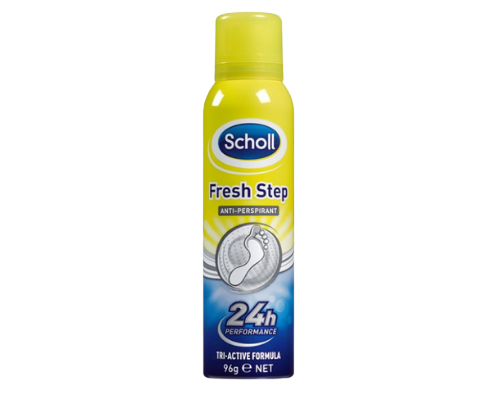 תרסיס מונע ריח וזיעה | לכף הרגל | 96 גרם | שול | Scholl | מספק 24 שעות הגנה מפני ריחות וזיעה | מסייע לשמירה על רגל יבשה
