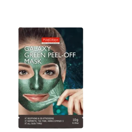 מסכת פילינג מתקלפת בצבע ירוק | GALAXY MASK | פיורדרם- PUREDERM
