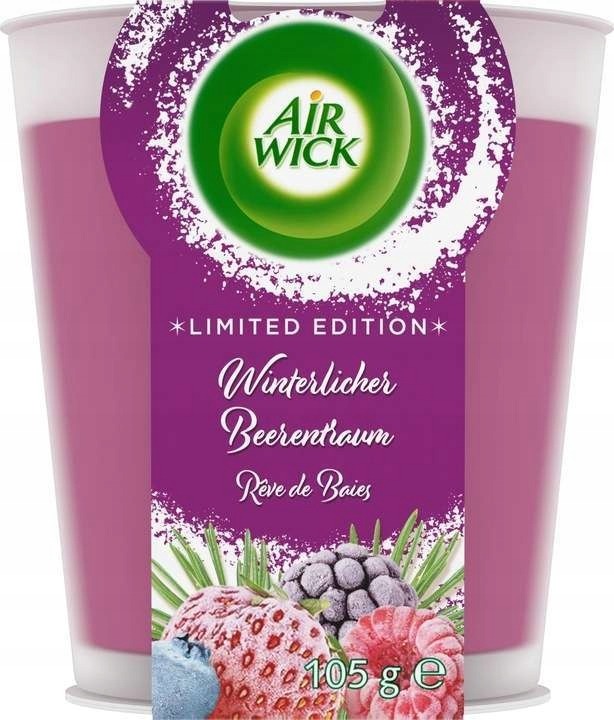 נר אייר ויק שמנים אתריים | פירות יער | 105 גרם | מהדורה מוגבלת