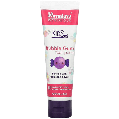 הימלייה | משחת שיניים | 80 גרם | משחת שיניים לילדים בטעם מסטיק עדין ללא פלואוריד טבעונית