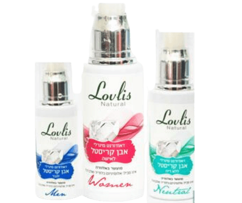 דאורדורנט | מינרלי | אבן קריסטל | לאישה | מועשר באלוורה | 65 מ"ל | Lovlis