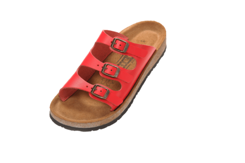 סנדל אורטופדי בעל שלוש רצועות | צבע אדום | אוריאל | URIEL