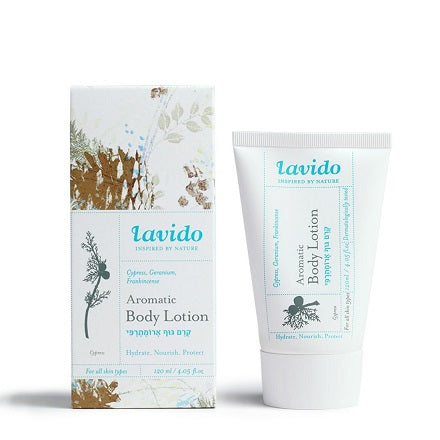 קרם גוף ברוש, גרניום, חמאת שיאה ולבונה | מכיל 120 מ"ל |