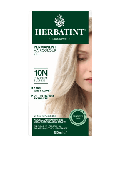 הרבטינט | צבע לשיער | על בסיס צמחי | 10N בלונד פלטינה | נוסחה משופרת