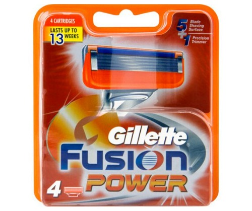 4 ראשי סכין גילוח פיוז'ן פאוור - ג'ילט ג'ילט | Gillette