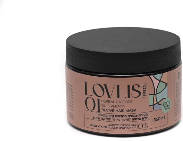 מסיכה מחדשת עם קיק וקראטין ריבייב 01 | ללא מלחים | לשימוש יומיומי | מכיל 350 מ"ל