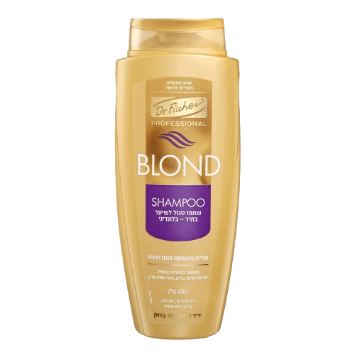 PROFESSIONAL שמפו BLOND לשיער בהיר-בלונדיני | מכיל 375 מ"ל | דר. פישר - DR. FISCHER