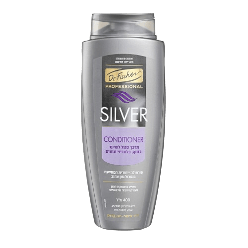 PROFESSIONAL מרכך SILVER לשיער כסוף | מכיל 375 מ"ל | דר. פישר - DR. FISCHER