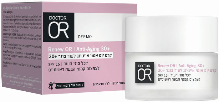 RENEW-OR | קרם יום | אנטי אייג'ינג | לעור בוגר | +30 SPF15 | מכיל 50מ"ל