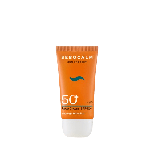 קרם הגנה לפנים SPF50+ | מכיל 50 מ"ל | סבוקלם - SEBOCALM
