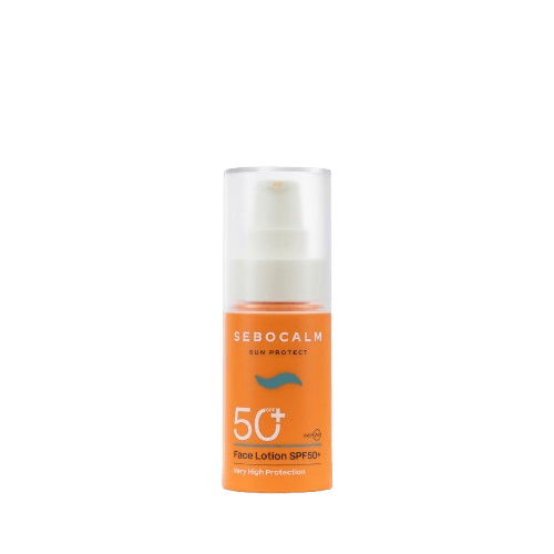 תחליב הגנה לפנים SPF50+ | מכיל 50 מ"ל | סבוקלם - SEBOCALM