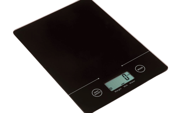 משקל דיגיטלי | למטבח | גימור זכוכית | כפתורי מגע | מודד ביחידות משקל ונפח