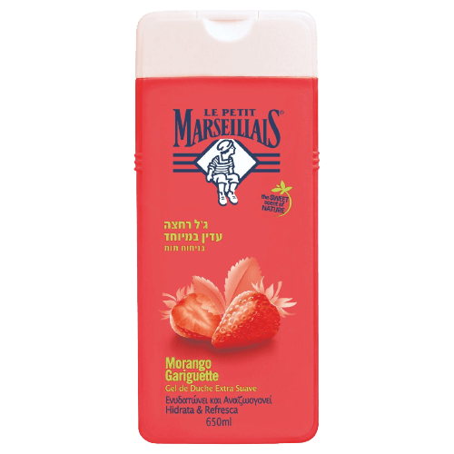 לה פטיט מרסייה | ג'ל רחצה עדין במיוחד | בניחוח תות | 650 מ"ל | LE PETIT MARSEILLAIS