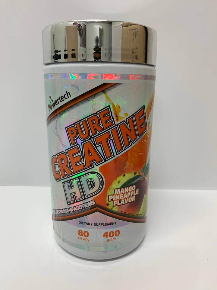אבקת קריאטין - POWERTECH - PURE CREATINE HD- מנגו אננס