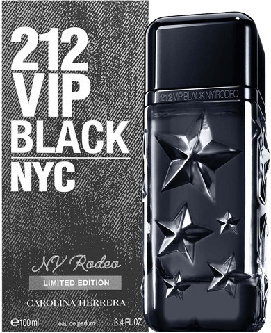 בושם לגבר 100 מ"ל | Carolina Herrera 212 VIP Black Rodeo Limited Edition | או דה פרפיום E.D.P