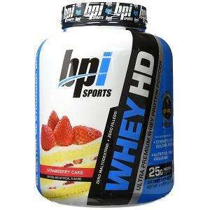 BPI - WHEY HD - Protein Powder | אבקת חלבון וואי אייץ' די מביץ בי.פי.איי בטעם עוגת תותים | 1.85 ק"ג |