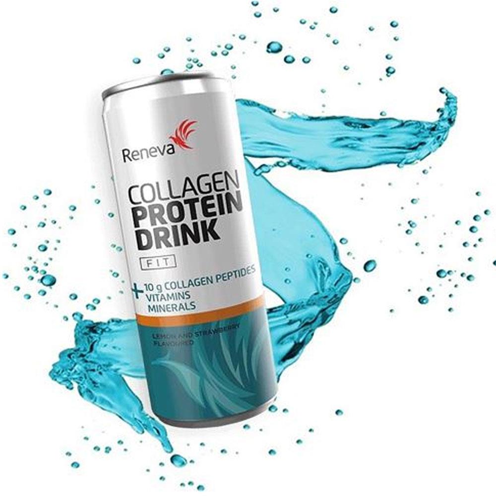 משקה חלבון קולגן בטעם פסיפלורה , תפוזים ואננס - 250 מ"ל RENEVA
