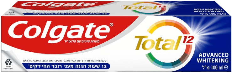 קולגייט משחת שיניים טוטל | להלבנה | מכיל 100 מ"ל |