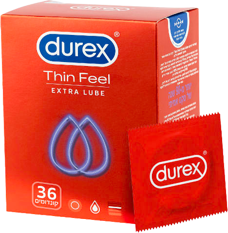 דורקס | קונדומים | דקים | בתוספת חומר סיכוך | מכיל 36 יחידות