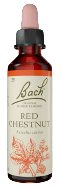RED CHESTNUT | טיפות לשתייה על בסיס תמציות פרחי באך | מכיל 20 מ"ל |
