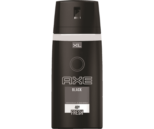 אקס | AXE | דאודורנט | ספריי גוף | לגבר | 200 מ"ל | BLACK XL | משך אפקט 48 שעות | שימוש יומי יגן עליך מפני ריחות לא נעימים