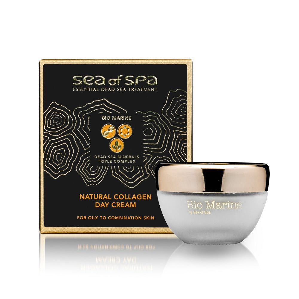 קרם יום קולגן טבעי Bio Marine - לעור שמן ומעורב - 50 מ"ל - מבית סי אוף ספא