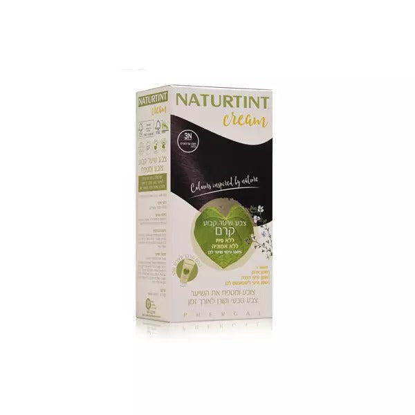 צבע לשיער | 3N | קרם | NATURTINT | ללא PPD | ללא אמוניה נטורטינט | NATURTINT