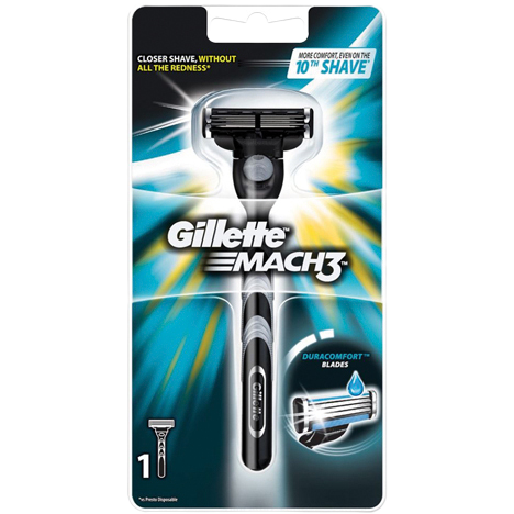 ג'ילט | סכין גילוח עם ידית אחיזה | מאך 3