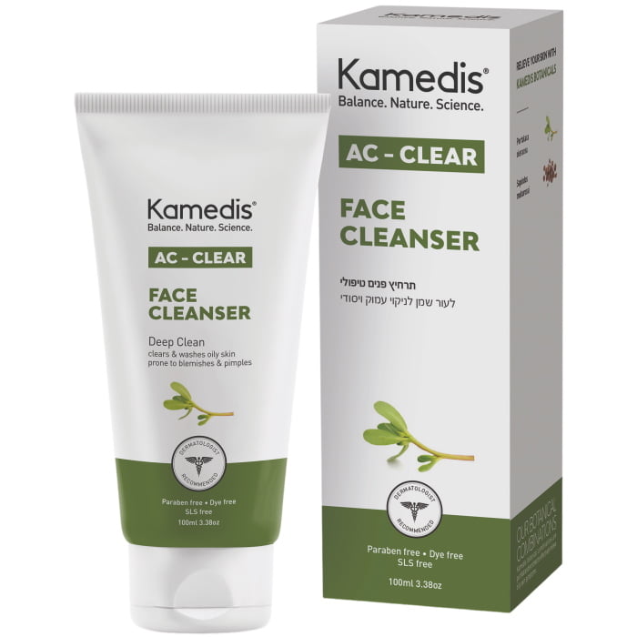 תרחיץ פנים טיפולי | AC CLEAR Face | Cleanser | קמדיס