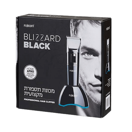 מכונת תספורת מקצועית | FJ-HC200 | BLIZZARD | BLACK| FUJCOM