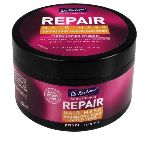 PROFESSIONAL מסכת הזנה SMOOTH & REPAIR לשיער מוחלק | מכיל 300 מ"ל | ד"ר פישר - DR. FICSHER