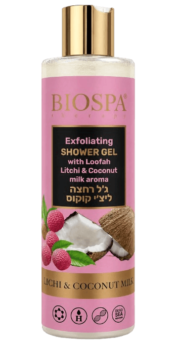 ג'ל רחצה ניחוח ליצ'י וחלב קוקוס סי אף ספא - 400 מ"ל