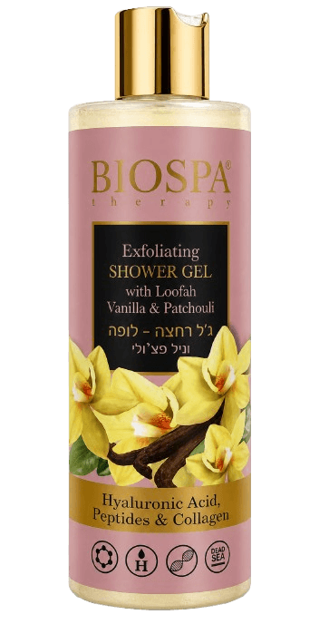 ג'ל רחצה ניחוח וניל ופצ'ולי | 400 מ"ל | ביו ספא - BIOSPA