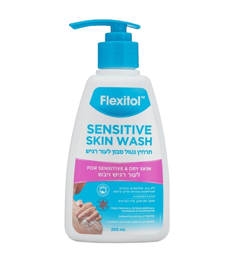 פלקסיטול | תרחיץ נטול סבון | לעור רגיש ויבש | 250 מ"ל אלטמן | ALTMAN