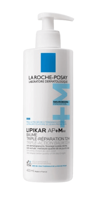 ליפיקאר AP+Max באום | לעור יבש במיטחד עד הנוטה לאטופי | 400 מ"ל |  לה רוש-פוזה | LA ROCHE-POSAY | LIPIKAR AP+Max