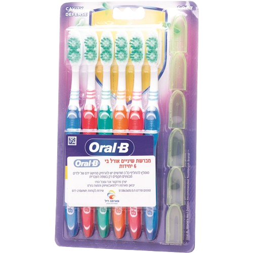 מברשות שיניים | מארז | מכיל 6 יחידות