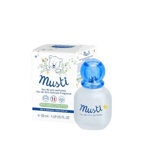 מי גוף בניחות עדין | ללא אלכוהול | 50 מ"ל | MUSTELA | MUSTI