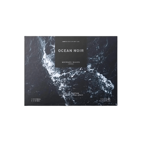 סט בושם לגבר 100 מ"ל + 10*3 מ"ל | Michael Malul Ocean Noir | או דה פרפיום E.D.P