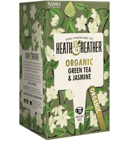 חליטה תה ירוק אורגני ויסמין | HEATH & HEATHER | ORGANIC GREEN TEA & JASMINE