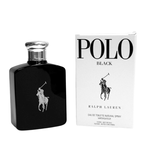 בושם טסטר לגבר 125 מ"ל | Ralph Lauren Polo Black | או דה טואלט E.D.T