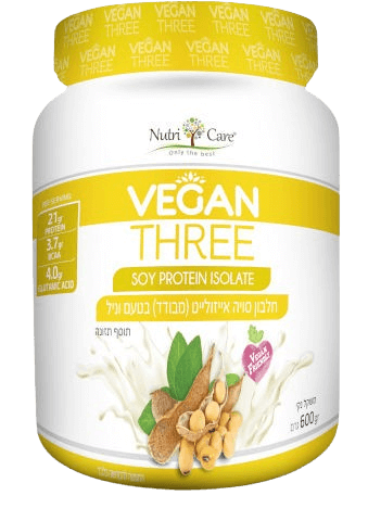 אבקת חלבון סויה מבודד | מכיל 600 גרם | נוטרי קר - Nutri Care