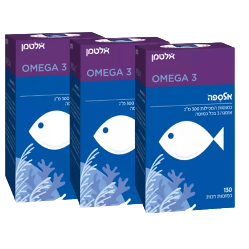 אלספה אומגה 3 אלטמן - 390 כמוסות