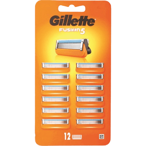ג'ילט פיוז'ן 5 מארז 12 סכיני גילוח | Gillette