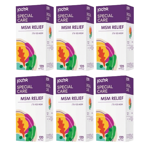MSM RELIEF | MSM 1125 מ"ג | מכיל 120 קפליות | אלטמן | מבצע שישיה