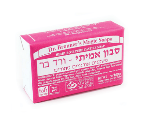 סבון ד"ר ברונר בניחוח ורד בר - 140 גרם ד"ר ברונר | Dr. Bronner's