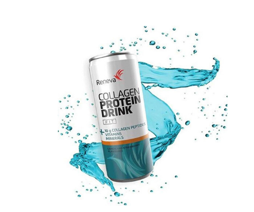 משקה חלבון קולגן בטעם לימון ותות שדה - 250 מ"ל - RENEVA