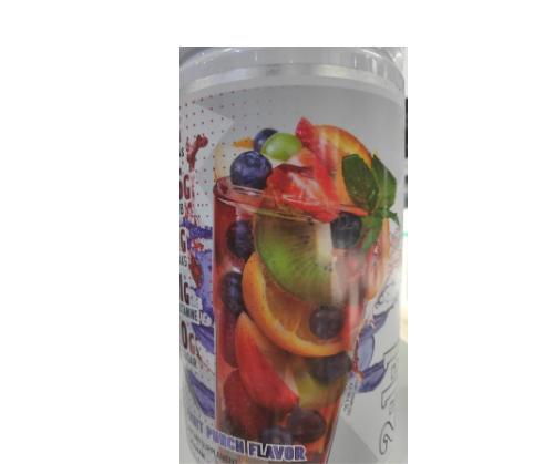 אבקה להכת משקה + חומצות אמינו בטעם פאנץ' פירות ללא סוכר - BCAA - POWERECH