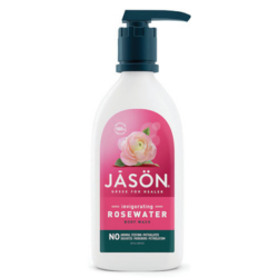 ג'ייסון סבון גוף מי ורדים מרענן | מכיל 887 מ"ל | ג'ל רחצה מי ורדים - ללחות והזנה עמוקה של העור | JASON