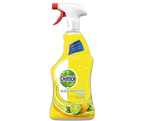 ספריי לחיטוי משטחים | Dettol - דטול | בניחוח לימון - 750 מ"ל